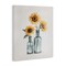 Stupell Industries Sunflowers in Bottles Trio Canvas Wall Art Design by Svetlana Aleynikova